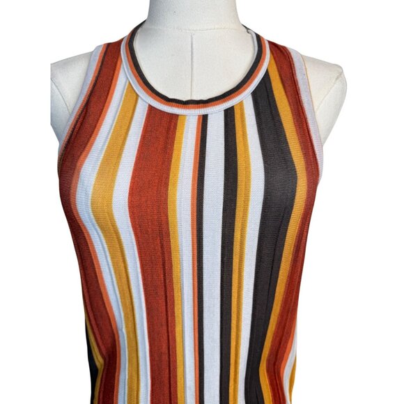 2/$30 ZARA Striped Small Sleeveless Knit Top Multicolor - Picture 5 of 12